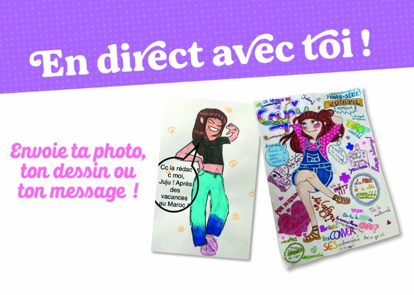 courrier rubrique dessin photo message julie magazine