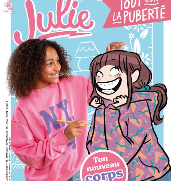 magazine julie hors-serie puberte corps 2025