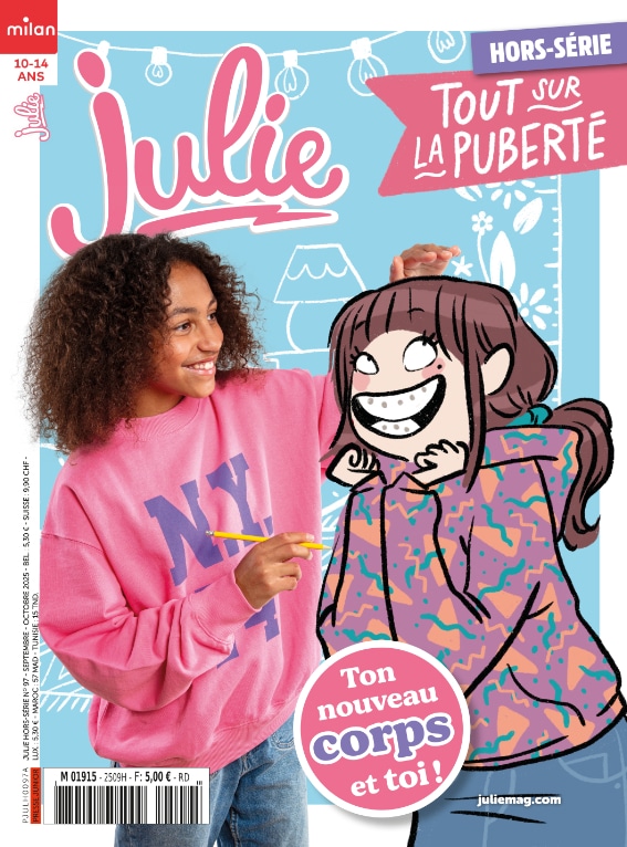magazine julie hors-serie puberte corps 2025