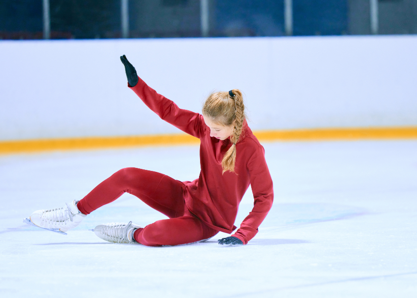 patinoire patins glace chute hiver julie magazine