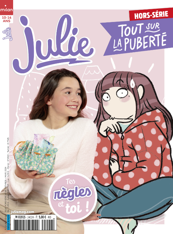 hors-série puberté règles julie magazine