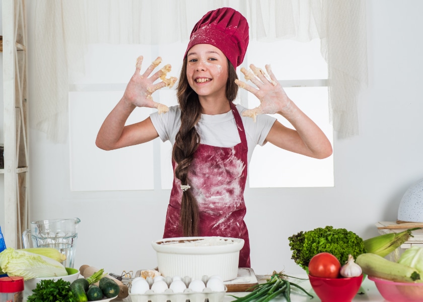 fille cuisine top cheffe chef farine julie magazine