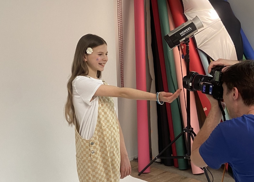 shooting photo julie magazine